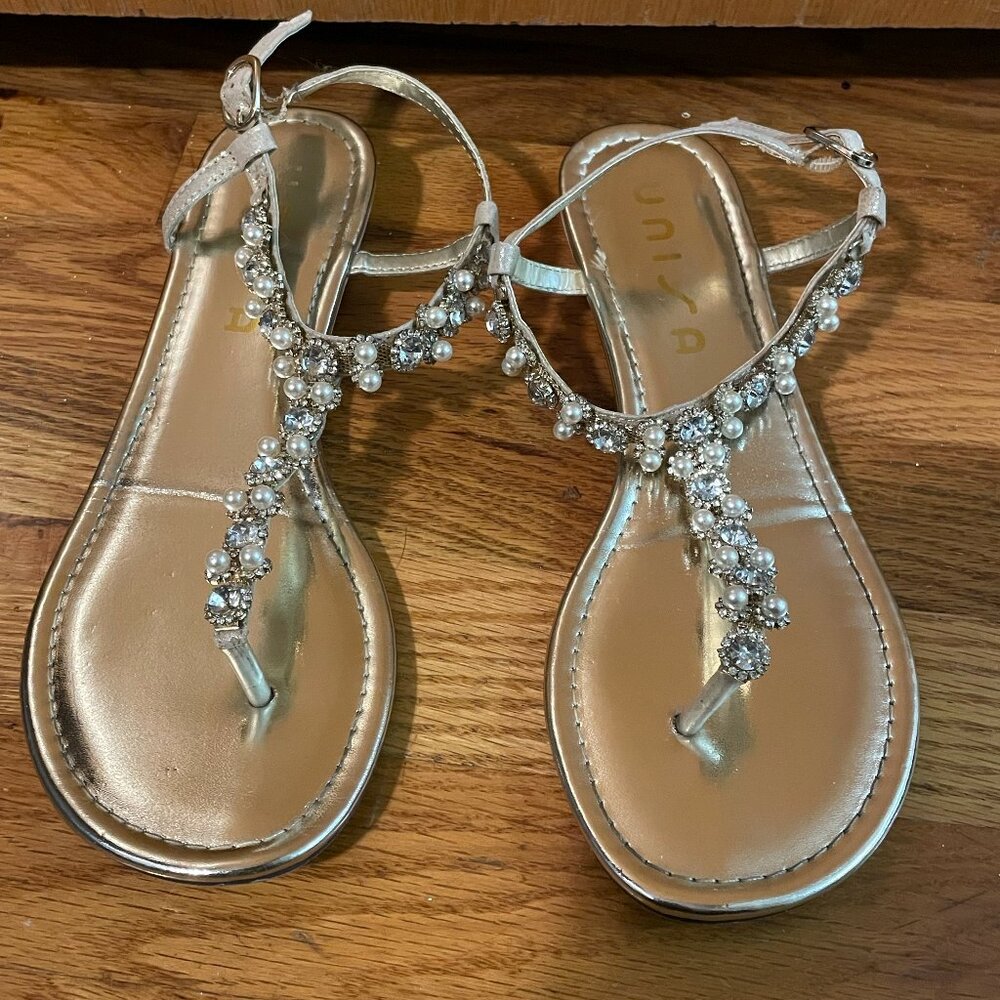 Fancy Gold Sandals